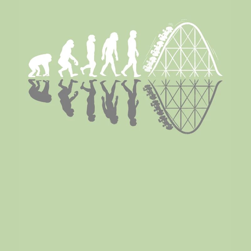 Roller coaster evolution development amusement park