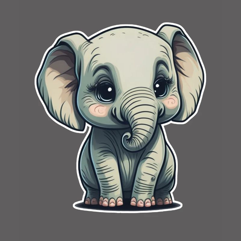 Mignon bébé éléphant éléphant