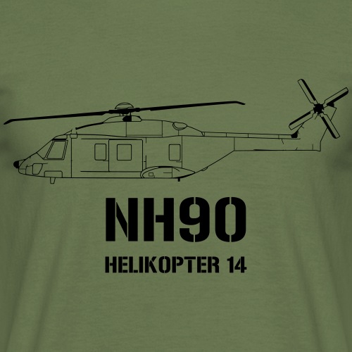 Helikopter 14 - NH 90 - T-shirt herr