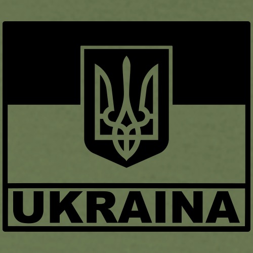 Ukraina Taktisk Flagga - Emblem - T-shirt herr
