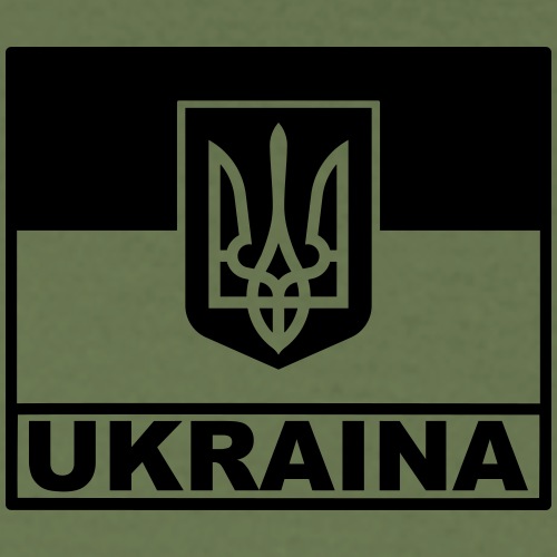 Ukraina Taktisk Flagga - Emblem - T-shirt herr
