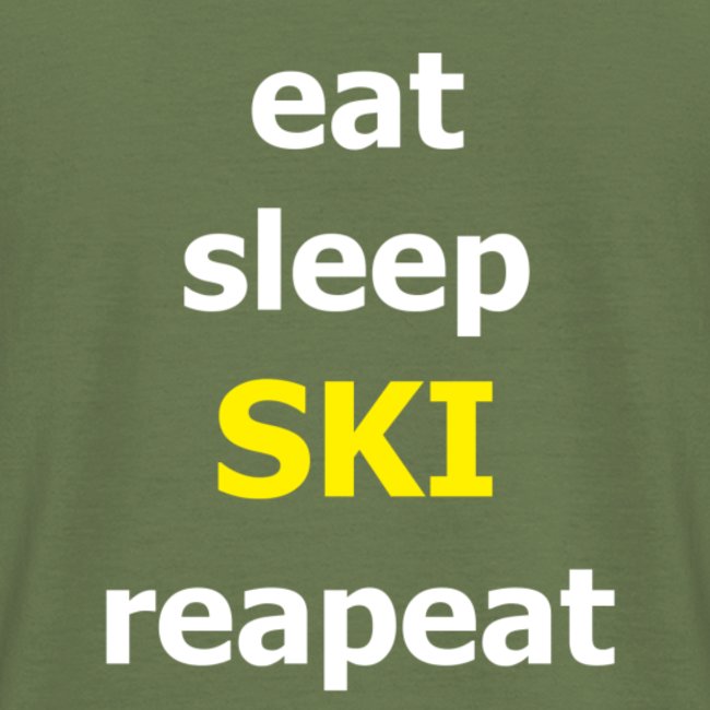 THE "eat sleep SKI repeat" Hoodie