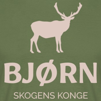 Bjørn - Skogens konge - T-skjorte for menn