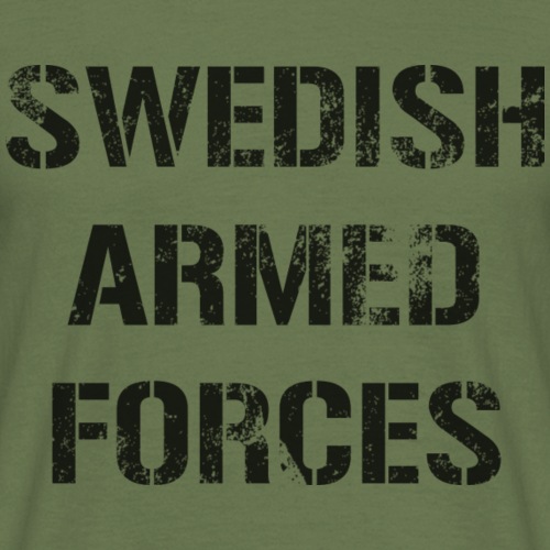 SWEDISH ARMED FORCES Rugged + SWE Flag - T-shirt herr