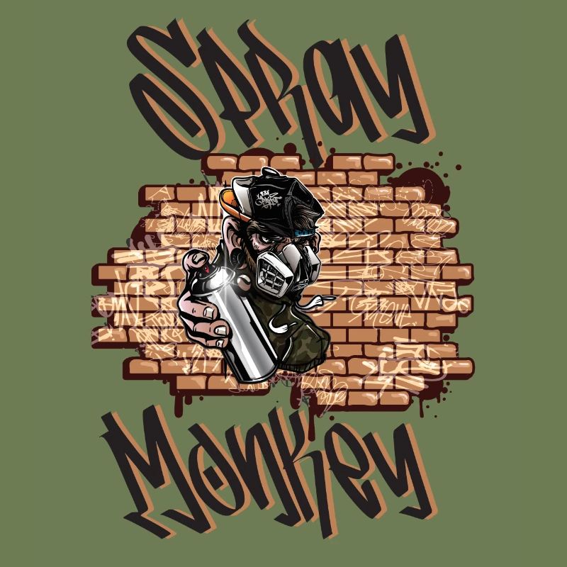 Spray Monkey Graffiti