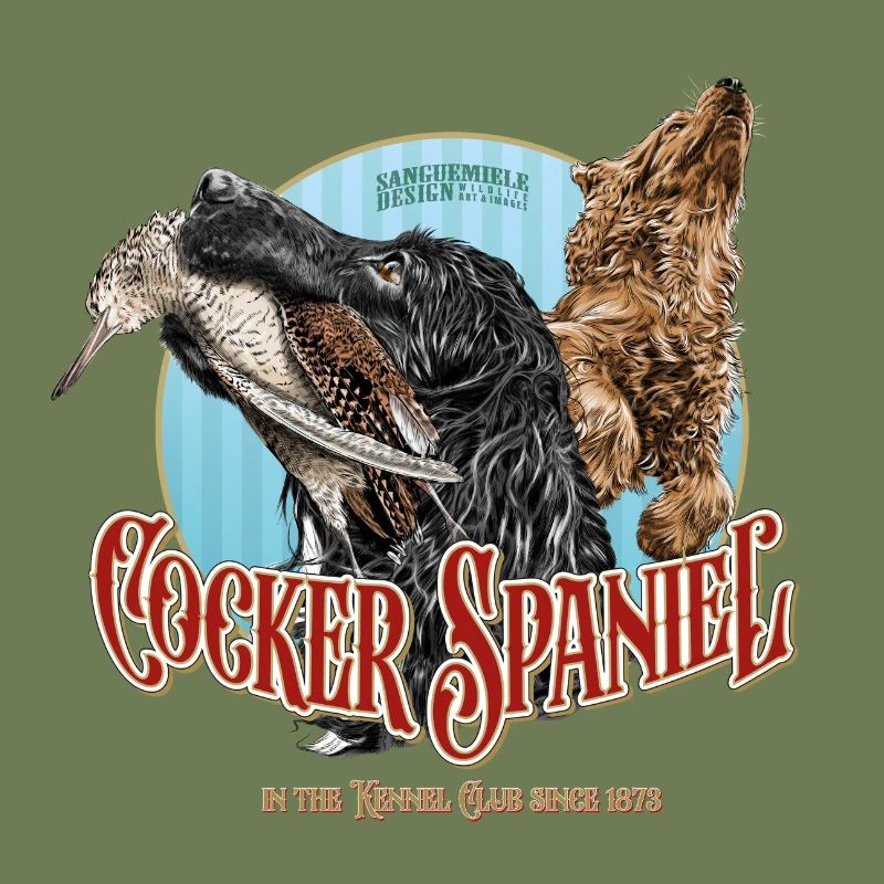 Cocker Spaniel mit Waldschnepfe