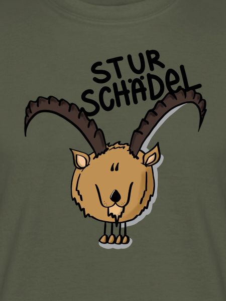 Steinbock Sturschädel