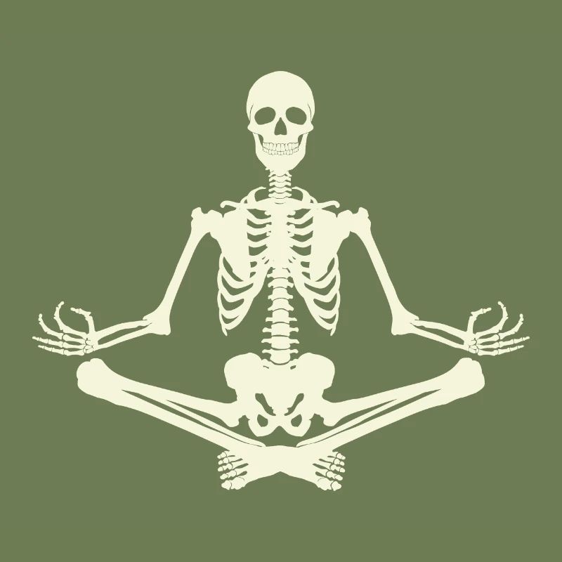 7 Yoga Padmasana oder Lotusblüte | Knochenskelett
