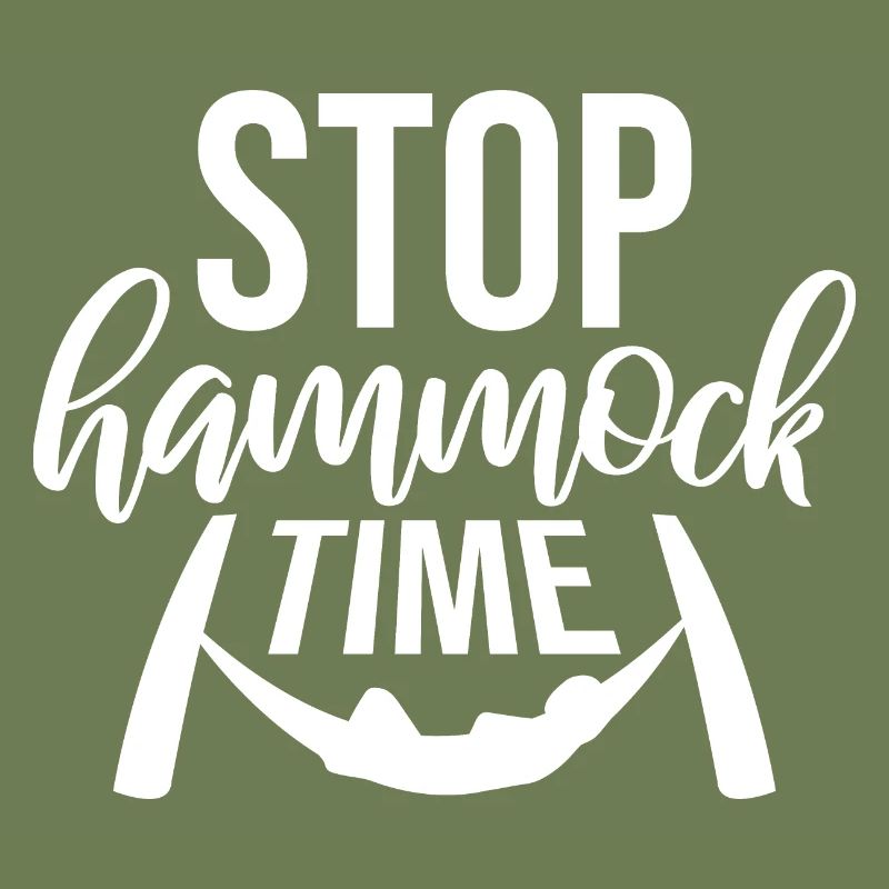 Funny Stop Hammock Time Relaxing Sleeping Camping