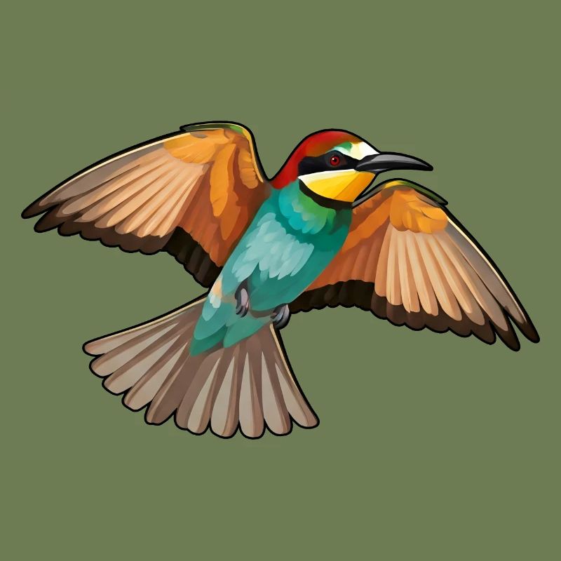 Bee-eater Merops Apiaster