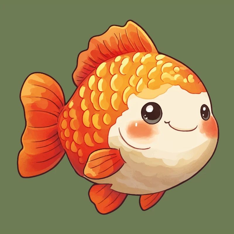 Poisson rouge à queue voilée épaisse