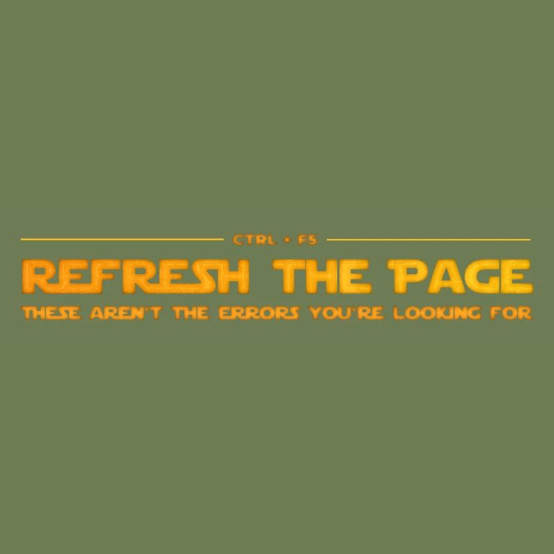 Refresh the page - These aren't the errors...
