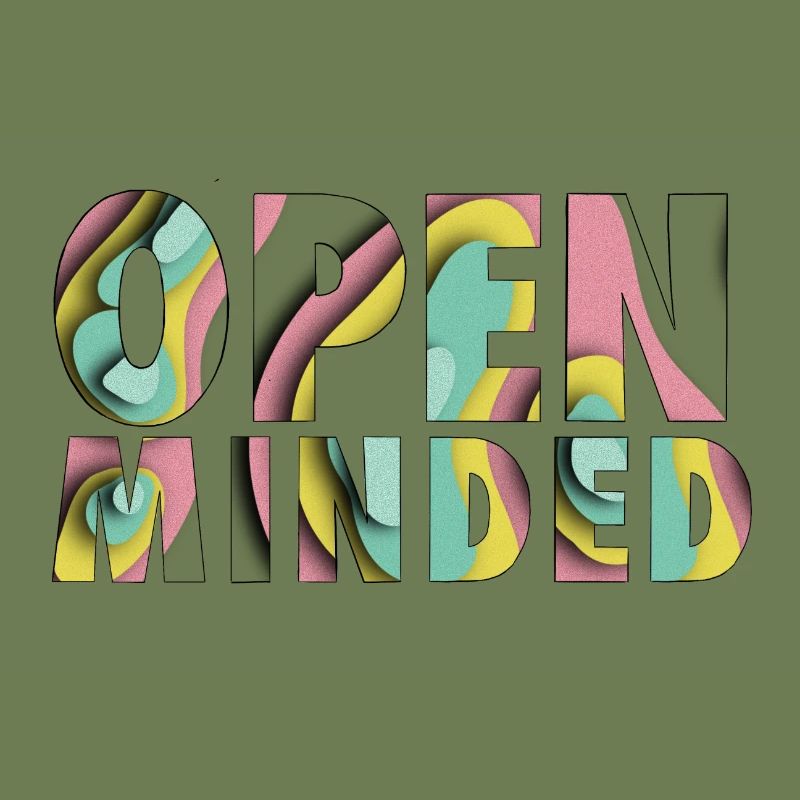 OPEN MINDET, Unisex,Rainbow