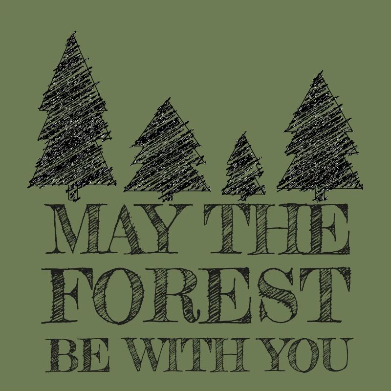 Saying with fir trees (hatching style)