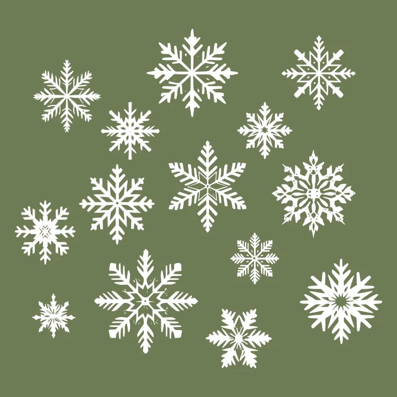 Flocons de neige blanc