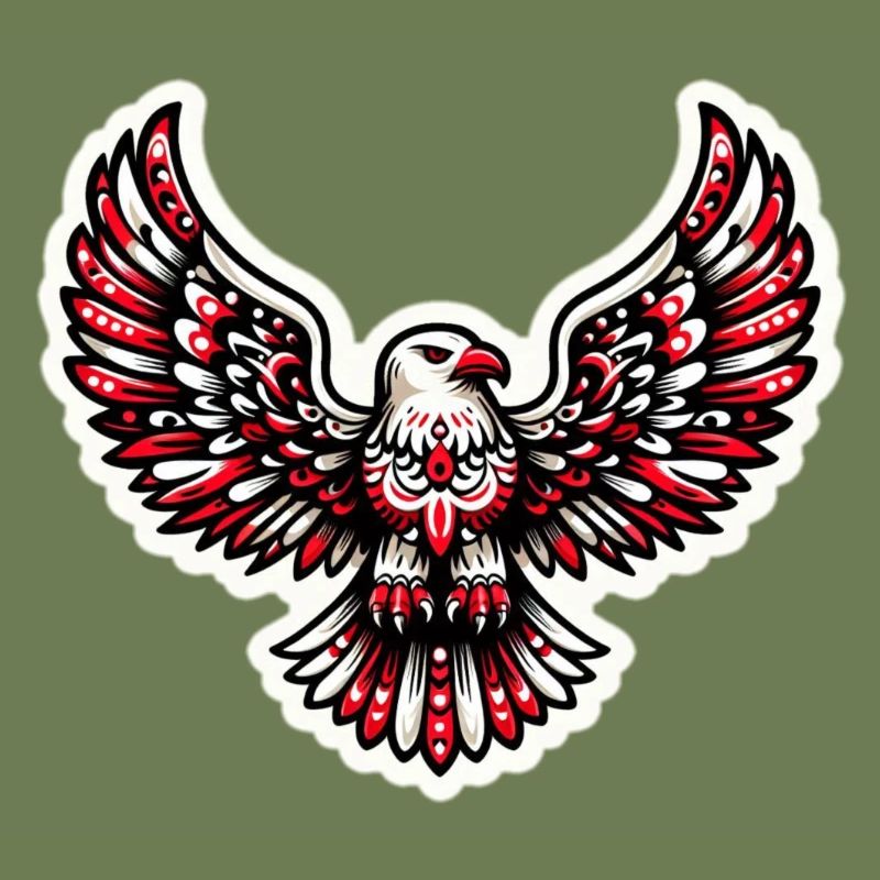 Red and White Eagle
