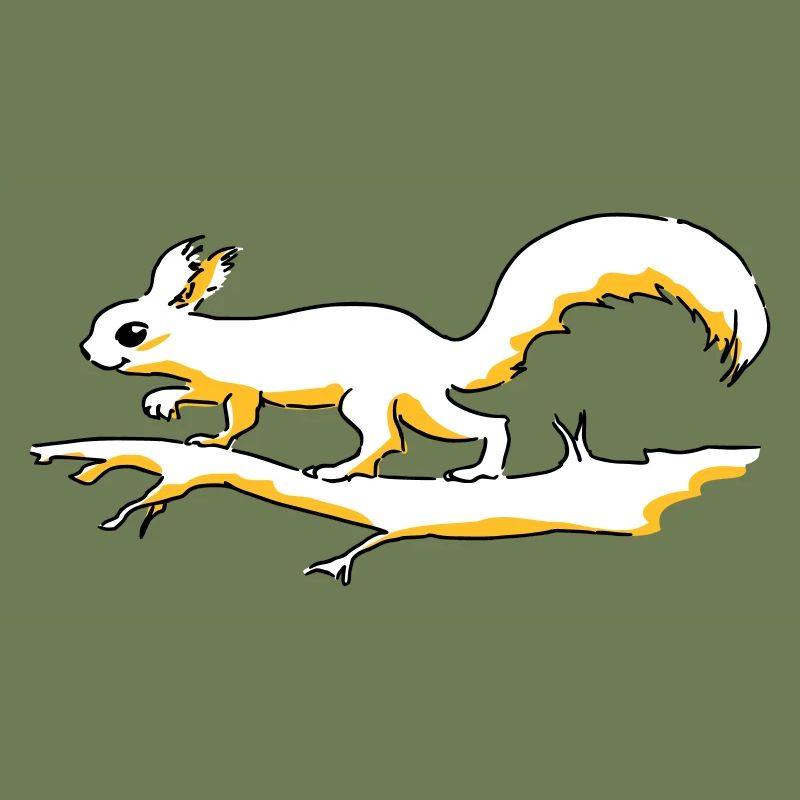 Eichhörnchen Tricolor