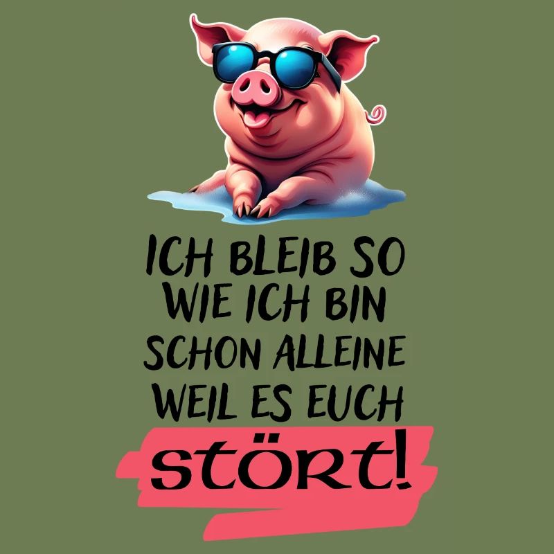 Ich bleib so wie ich bin Spruch-Witziges Statement