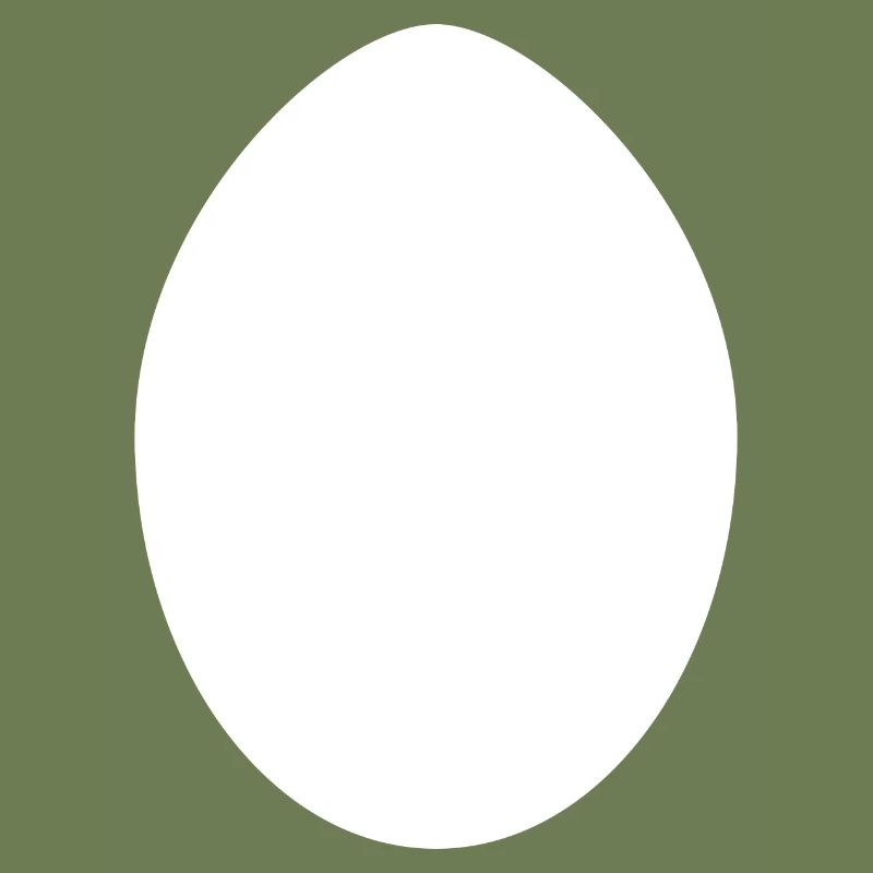 White Easter Egg