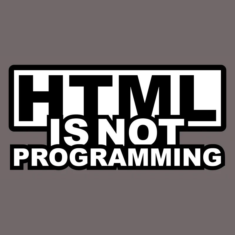 HTML est pas la programmation