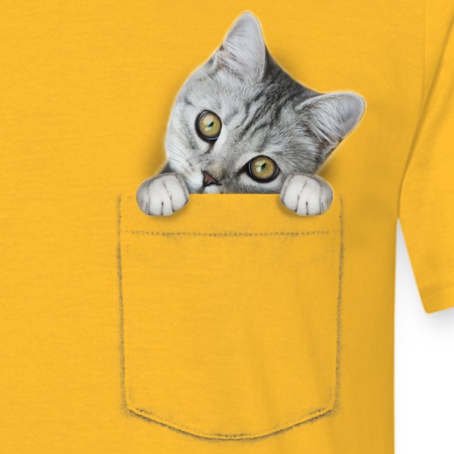 Vorschau: cat pocket - Männer T-Shirt