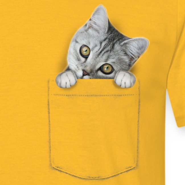 Vorschau: cat pocket - Männer T-Shirt