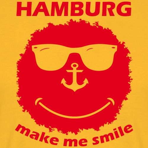 HAMBURG make me smile - Männer T-Shirt