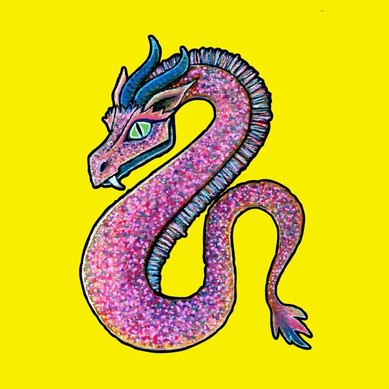 Rosara oder Rosada, der Rosa Drache o. Pink Dragon