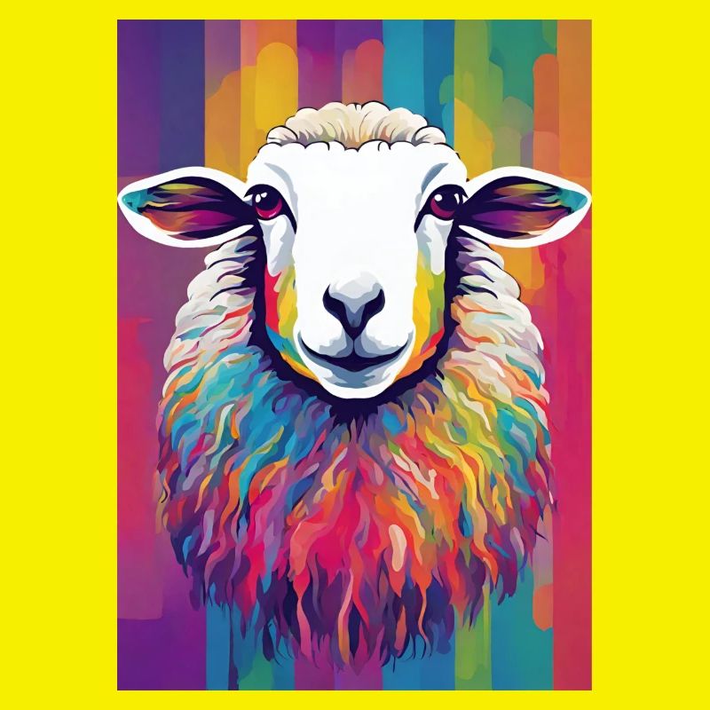 Buntes Schaf