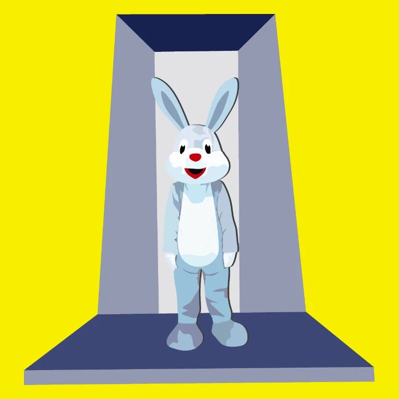 Easter Bunny on the Catwalk - Rabbit on Display