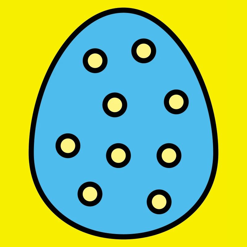 Osterei gepunktet