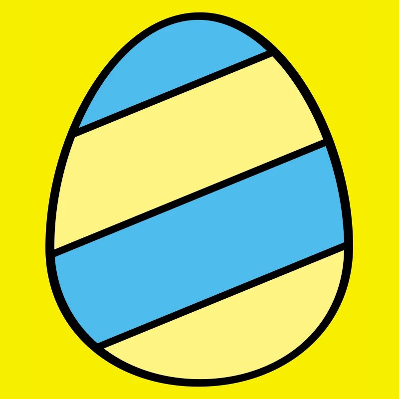 Osterei gestreift