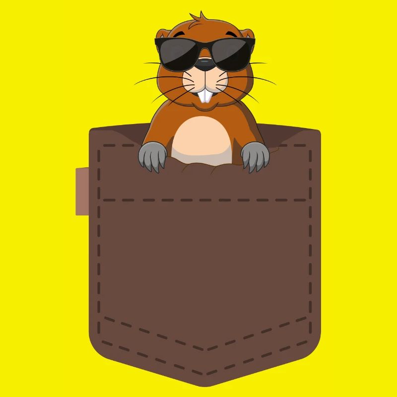Maulwurf in einer Tasche