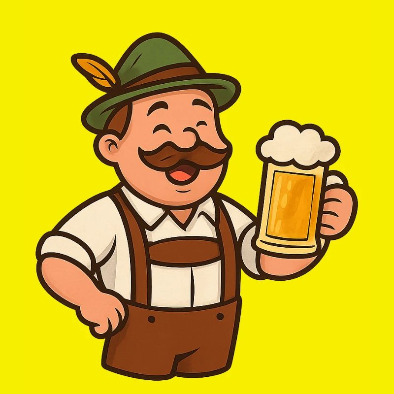 Bayerischer Biergarten Trinklied Design