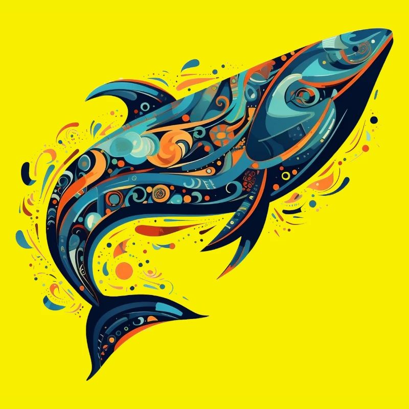 Whale - Abstract