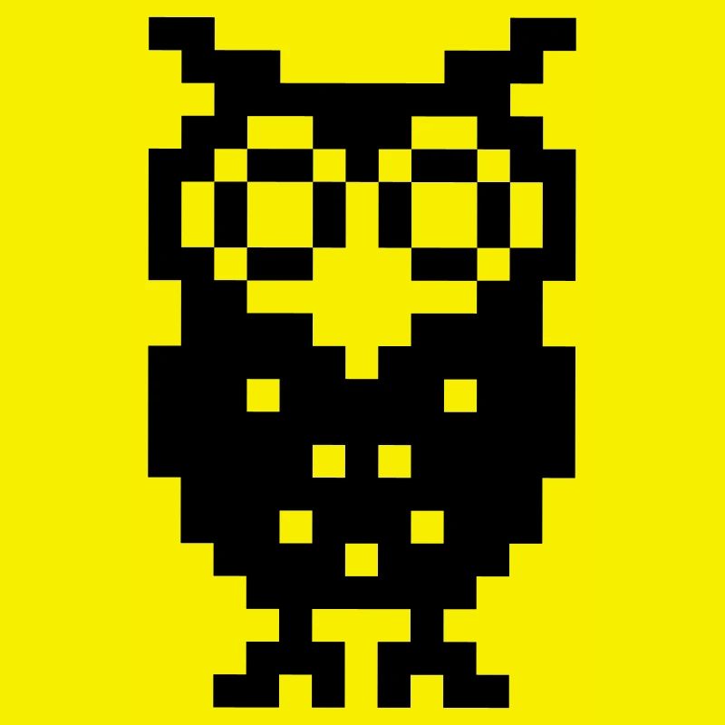 Pixel Eule, Retro Eule, Owl