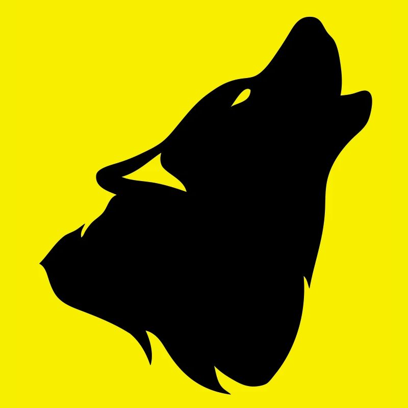 Howling Wolf Silhouette Schatten shadow0