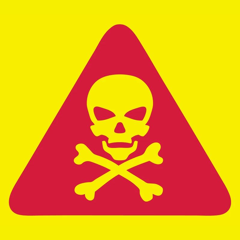 skull danger triangle panel 280)
