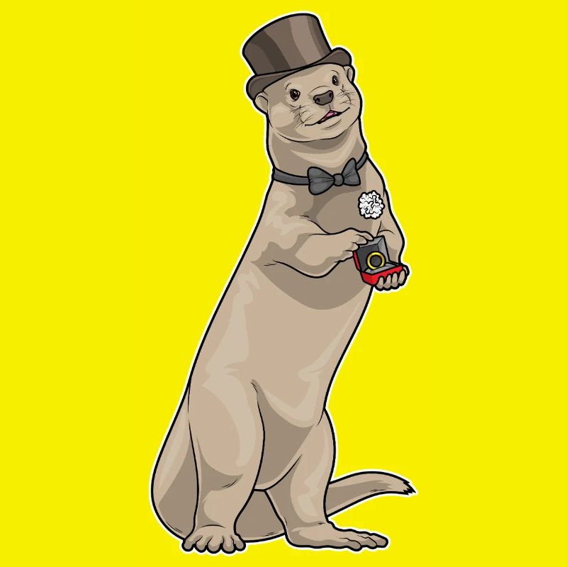 Otter Bräutigam Ehering Hochzeit