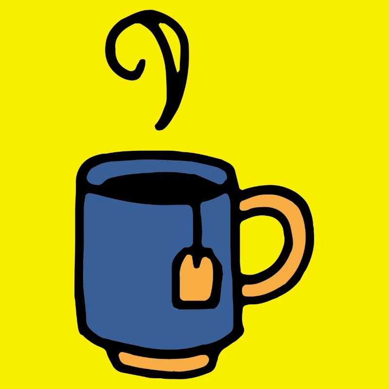 Tasse mit Teebeutel