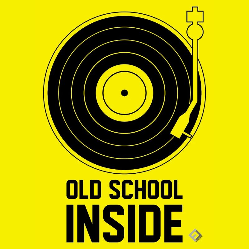 Old School Inside - Turntable Black