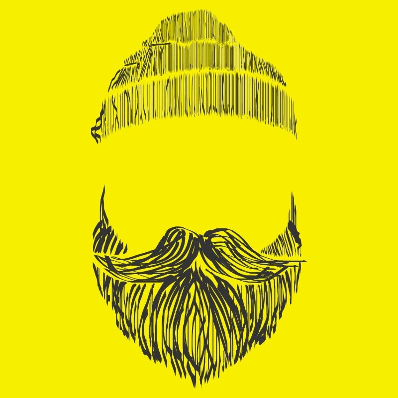Bart mit Mütze