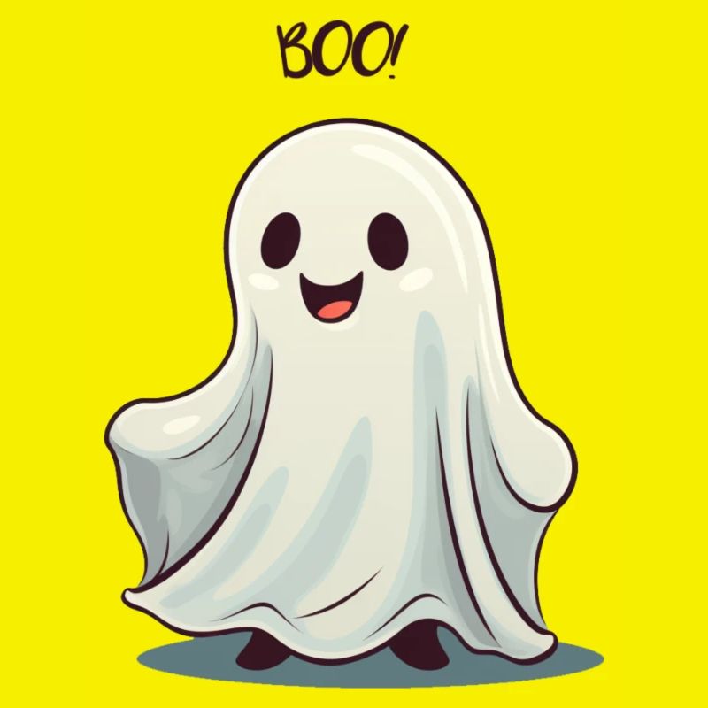 Halloween Ghost Ghost Design d’automne