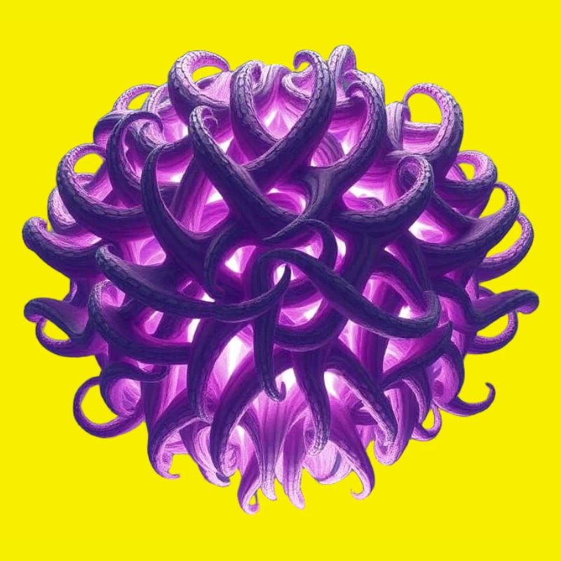 boule de tentacule violette