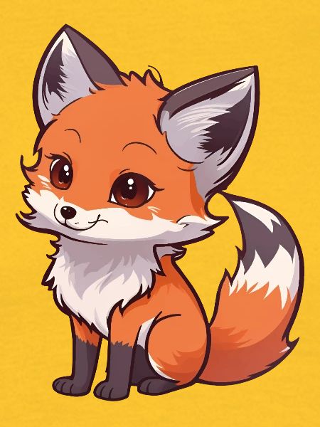 Total niedlicher Fuchs