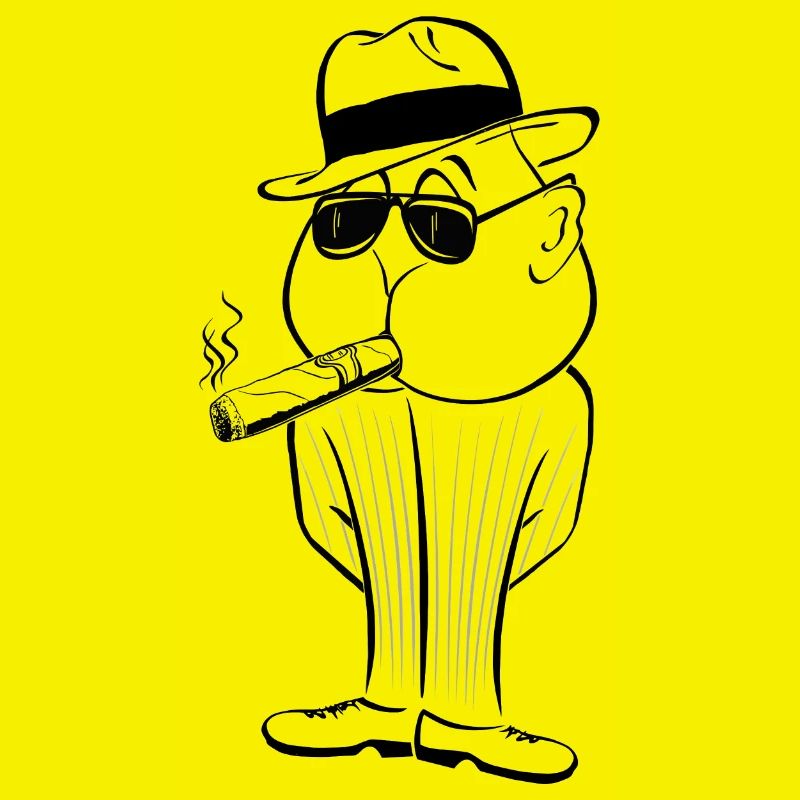Mann mit Zigarre