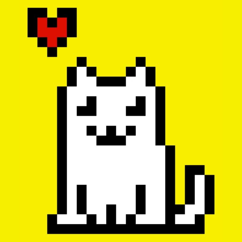 Chat pixel assis