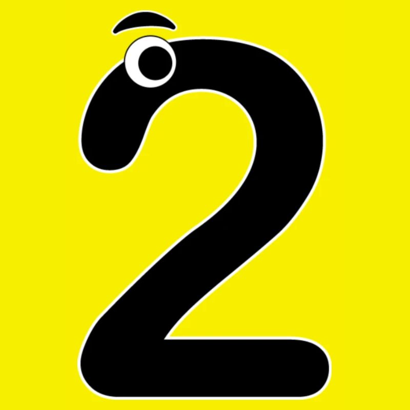 Number Two 2 Kids Birthday Learn Math