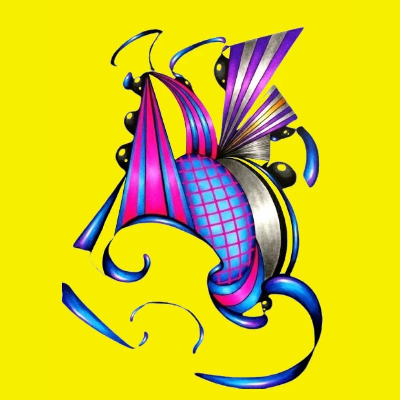 Spirale colorée et fan art