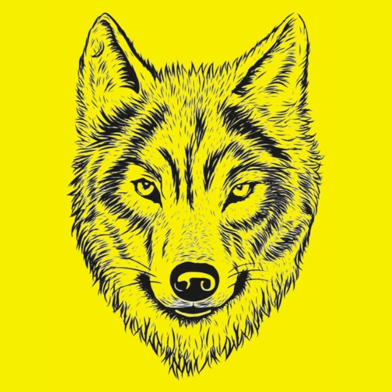 Wolfenkopf Line Drawing